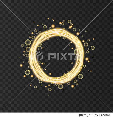 gold round light