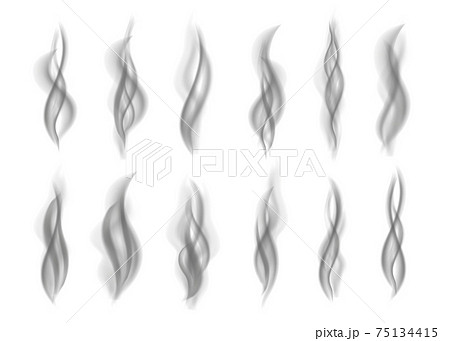 Gray smoke toxic vector texture. Gray smoke toxic vector texture. 75134415