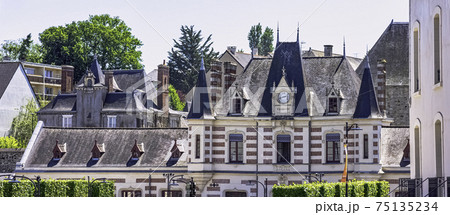 Vintage architecture of Old Town in Vitre, France Vintage architecture of Old Town in Vitre, France 75135234
