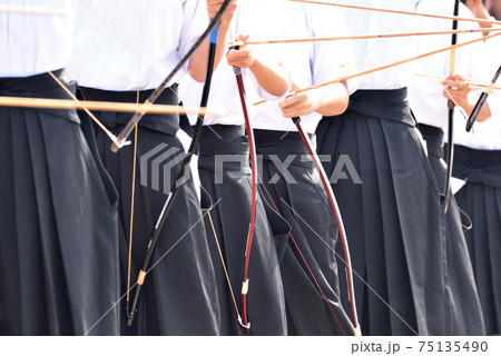 扇の的弓道大会、中禅寺湖、日光、栃木 75135490