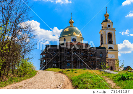 Reconstruction of the old orthodox church in ukrainian village Reconstruction of the old orthodox church in ukrainian village 75141187