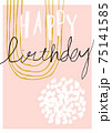 Happy Birthday card 75141585