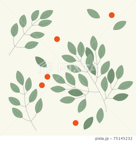 パターン 葉 木の葉のイラスト素材