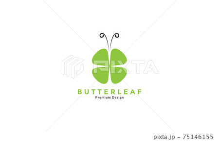 green leaf with butterfly shape logo design vector icon symbol graphic illustration green leaf with butterfly shape logo design vector icon symbol graphic illustration 75146155