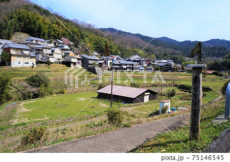稲渕集落の風景（奈良県明日香村） 75146545