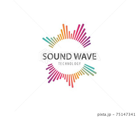 sound wave music logo vector 75147341
