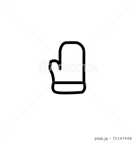 glove, christmas decoration line icon vector illustration glove, christmas decoration line icon vector illustration 75147448