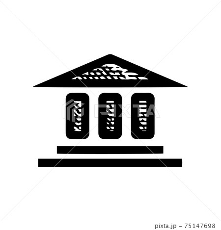 Hand Drawn capital building icon vector ilustration 75147698