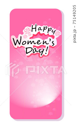 womens day 8 march holiday celebration lettering banner flyer or greeting card vertical 75149205
