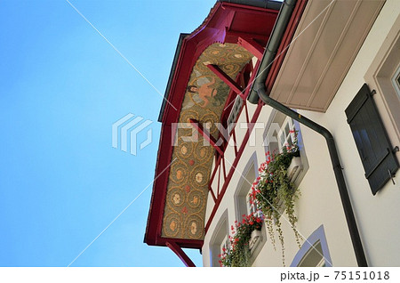 アーラウ旧市街の軒下装飾（スイス） 75151018