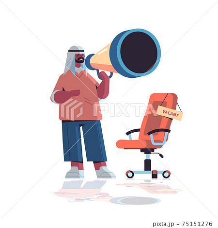 arab businessman manager holding loudspeaker we are hiring join us vacancy open recruitment HR industry arab businessman manager holding loudspeaker we are hiring join us vacancy open recruitment HR industry 75151276