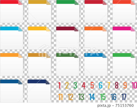 SDGs color sticky note frame set no.15 75153760