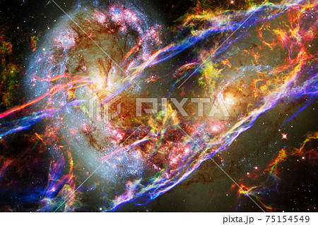 Awesome of endless cosmos. Elements of this image furnished by NASA Awesome of endless cosmos. Elements of this image furnished by NASA 75154549