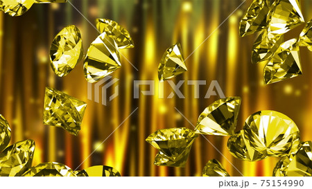 Large diamonds, computer generated. 3d render of beautiful background. 75154990