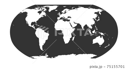 World Map in Robinson Projection World Map in Robinson Projection 75155701
