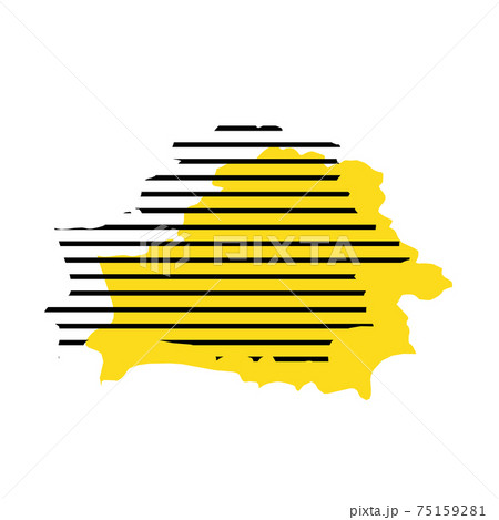 Belarus - country silhouette 75159281