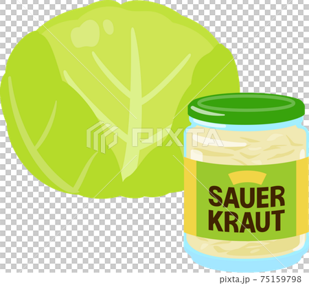 瓶裝的酸菜和白菜 75159798