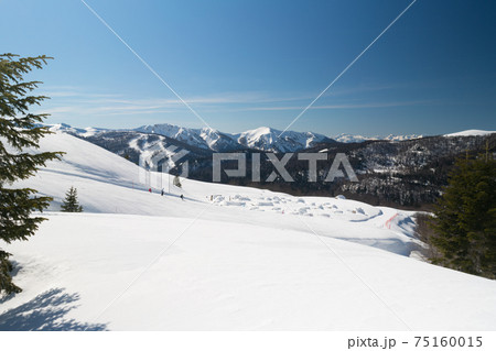 Ski resort in Montenegro called Kolasin 1600, daytime Ski resort in Montenegro called Kolasin 1600, daytime 75160015