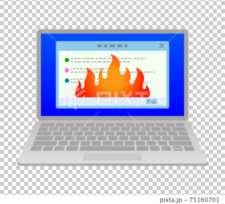 ネット炎上のイラストイメージ 75160701