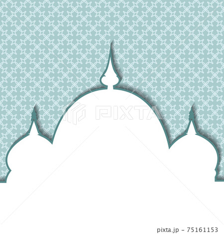 Isra' and Mi'raj Arabic Islamic background art paper. Isra and Mi'raj with mandala vector art illustration 75161153