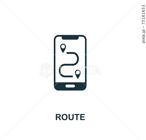 Route icon. Creative element design from tourism icons collection. Pixel perfect Route icon for web design, apps, software, print usage Route icon. Creative element design from tourism icons collection. Pixel perfect Route icon for web design, apps, software, print usage 75161653