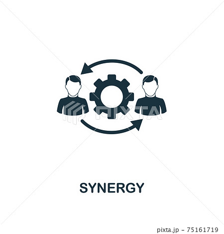 Synergy Icon Premium Style Design From のイラスト素材