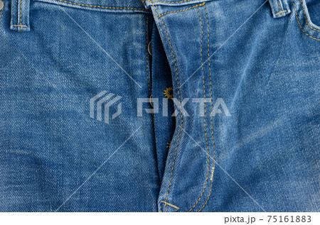 fly with iron buttons, blue denim pants 75161883