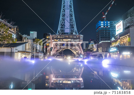 愛知県　名古屋テレビ塔　久屋大通公園　夜景 75163858