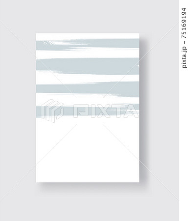 Abstract ink brush banners with grunge effect 75169194