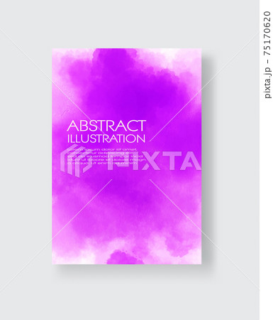 Watercolor color design banners. Vector illustration 75170620