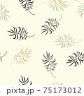 Areca palm tree leaves seamless pattern 75173012