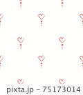 Little hearts and dots seamless pattern 75173014