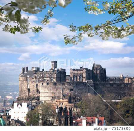 Famous Edinburgh Castle during spring time in Scotland Famous Edinburgh Castle during spring time in Scotland 75173300