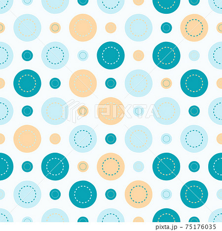 Seamless abstract pattern. Beautiful texture for textile or paper print. Vector illustration. Cute colorful background. 75176035