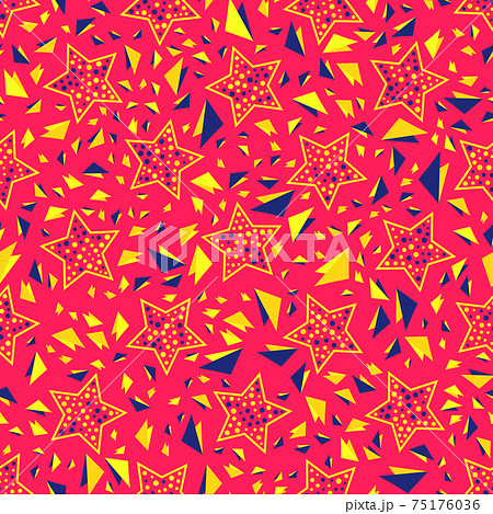 Seamless abstract pattern. Beautiful texture for textile or paper print. Vector illustration. Cute colorful background. 75176036
