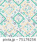 Seamless abstract pattern. Beautiful texture for textile or paper print. Vector illustration. Cute colorful background. 75176256