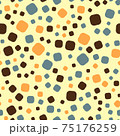 Seamless abstract pattern. Beautiful texture for textile or paper print. Vector illustration. Cute colorful background. 75176259