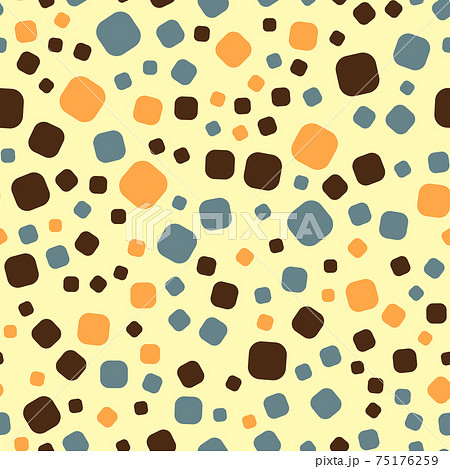Seamless abstract pattern. Beautiful texture for textile or paper print. Vector illustration. Cute colorful background. Seamless abstract pattern. Beautiful texture for textile or paper print. Vector illustration. Cute colorful background. 75176259
