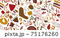 Seamless abstract pattern. Beautiful texture for textile or paper print. Vector illustration. Cute colorful background. 75176260