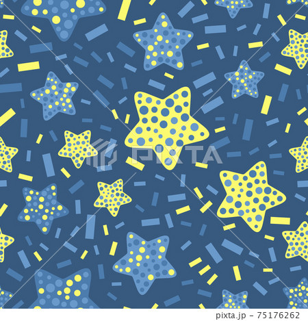 Seamless abstract pattern. Beautiful texture for textile or paper print. Vector illustration. Cute colorful background. Seamless abstract pattern. Beautiful texture for textile or paper print. Vector illustration. Cute colorful background. 75176262