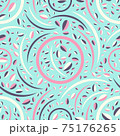 Seamless abstract pattern. Beautiful texture for textile or paper print. Vector illustration. Cute colorful background. 75176265