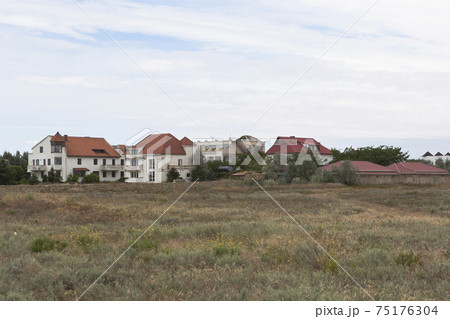 View of the village of Vitino Saki district, Republic of Crimea 75176304