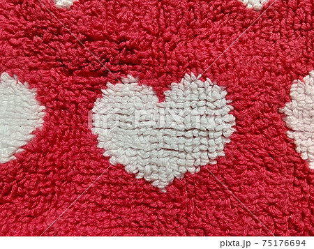 タオル地に織り込まれたハート 75176694