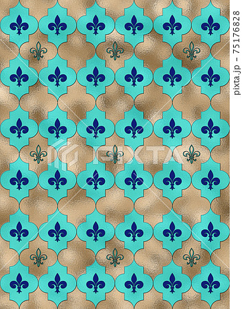 Lily fleur de Lis seamless pattern 75176828