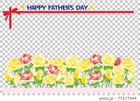 Yellow rose flower frame background material postcard Yellow rose flower frame background material postcard 75177944