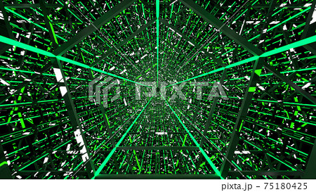 緑と黒の五角形 サイバートンネル [別Verあり] 75180425