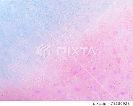 抽象画風の青空と桜 横 75180928