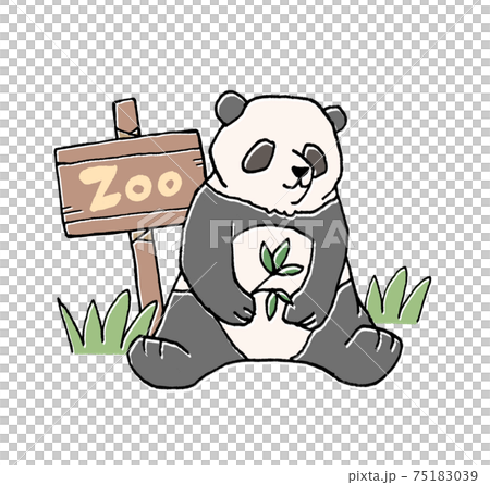 Zoo Panda Illustration Stock Illustration