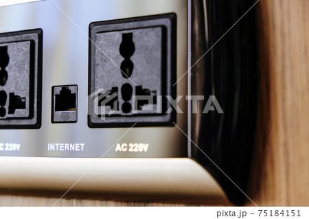 smart wall plug for usb and internet port. smart wall plug for usb and internet port. 75184151