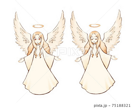 金色の天使たちのイラスト素材 7511